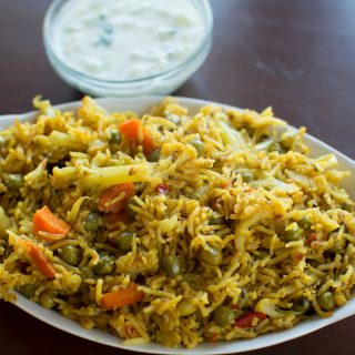 Cauliflower masala rice bhath