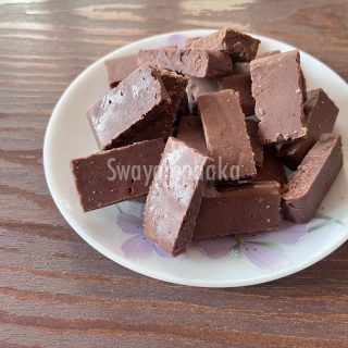 almond cocoa burfi